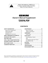 Cannondale GEMINI Owner's manual