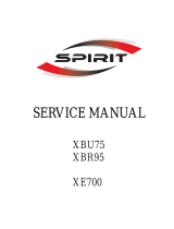 Spirit XBU75 User manual