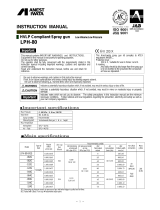 Anest Iwata LPH-80 Owner's manual