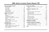 Buick Lucerne 2009 User manual