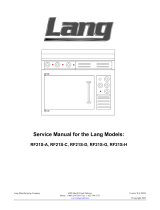 Lang RF21S-G User manual