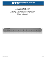 RTS MDA-100 User manual