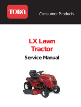 Toro LX427 Lawn Tractor, Built On or After January 31 2009 User manual