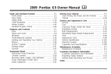 Pontiac 2009 G5 Owner's manual