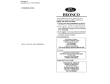 Ford Bronco 1996 Owner's manual