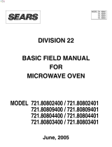 Kenmore 721.80809400 Owner's manual