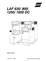 ESAB LAF 630/800/1250/1600 DC User manual