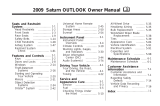 Saturn 2009 OUTLOOK Owner's manual