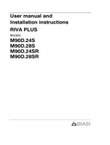 Biasi Riva Plus M90D.24S, M90D.28S, M90D.24SR, M90D.28SR User manual