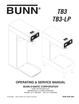 Bunn TB3-LP User guide
