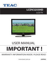 TEAC LCDV2655HD User manual