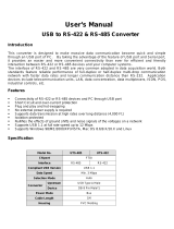 Lindy USB TO SERIAL CONVERTER User manual