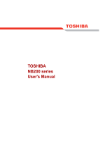 Toshiba NB200 (PLL28A-007012) User manual