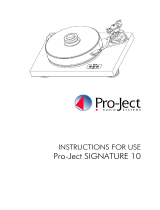 Pro-Ject Audio Systems Signature 10 User manual