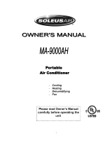 Soleus Air MA-9000AH Owner's manual