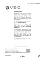 Vizio VP322HDTV10A Owner's manual
