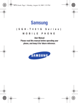 Samsung SGH-T401G Tracfone User manual