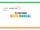 Tatung TME17 User manual