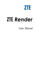 ZTE Render User manual