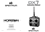 Spektrum DX7 7-Channel Air User manual