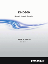 Christie DHD800 User manual