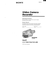 Sony CCD-TR86 User manual