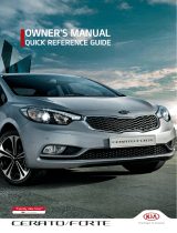 KIA 2013 Cerato Quick Reference Manual