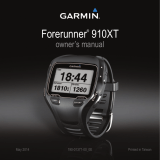 Garmin Forerunner 910XT Owner's manual