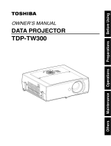 Toshiba tdp tw300 User manual