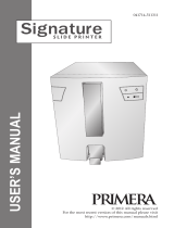 Primera Signature Slide Printer Owner's manual