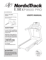 NordicTrack Elite 9500 Treadmill User manual