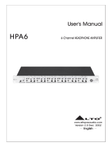 Alto HPA6 User manual