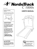 NordicTrack C1800S NTTL99120 Owner's manual