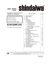 Shindaiwa EGW150MCI UK User manual
