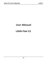 Lava Flair E1 Owner's manual