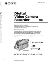 Sony DCR-DVD300 User manual
