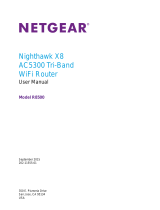Netgear AC5300 Nighthawk X8 Tri-Band WiFi Router (R8500-100NAS) (Discontinued) User manual