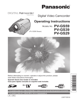 Panasonic DIGITAL Palmcorder PV-GS59 User guide