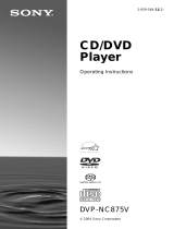 Sony DVPNC875V/B User manual
