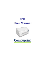 Compuprint SP40 User manual