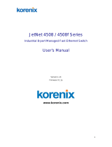 Korenix JetNet 4508 User manual