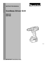 Makita DDF480 User manual