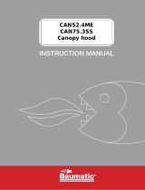 Baumatic CAN524ME 52cm Canopy Cooker Hood User manual