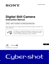 Sony Cyber Shot DSC-W215 User manual