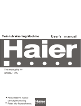 Haier DWE-370 User manual