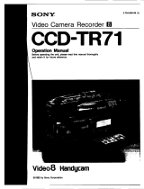 Sony CCD-TR71 User manual