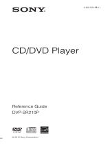 Sony DVPSR210P User manual