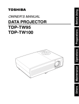 Toshiba TDP-TW100 User manual
