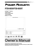 Power Acoustik PTID-8920B/8920BT User manual