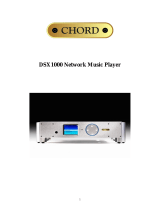 Chord DSX 1000 User manual